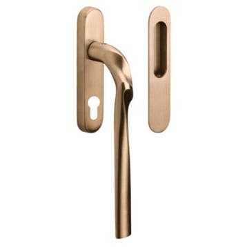 Hef/schuifdeurbeslag ELEEZ ZH230 PC69 PVD licht brons, Verzenden, Nieuw