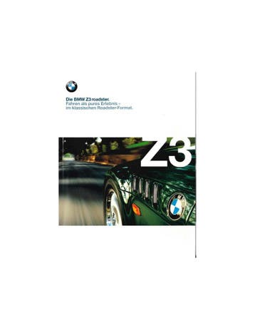 1998 BMW Z3 ROADSTER BROCHURE DUITS, Nieuw, BMW, Author