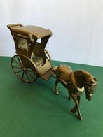 sculptuur, Cavallo con Carrozza - 35 cm - Brons - 1950