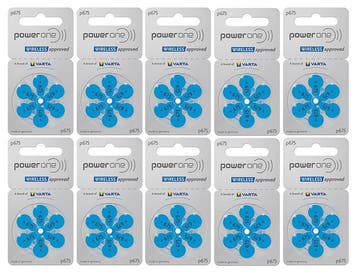 PowerOne Hoorapparaat batterij P675 blauw (60 stuks), Ophalen of Verzenden, Nieuw