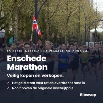 Startbewijs Enschede Marathon 2027 | Veilig kopen/verkopen, Eén persoon, April