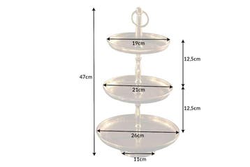 Design taartplateau ORIENT 47cm goud in wild hammer finish, Huis en Inrichting, Ophalen of Verzenden, Nieuw