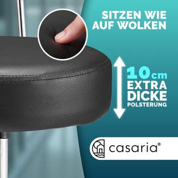 Rolkruk Zwart 360° draaibaar met rugleuning (Interieur), Verzenden, Nieuw in verpakking