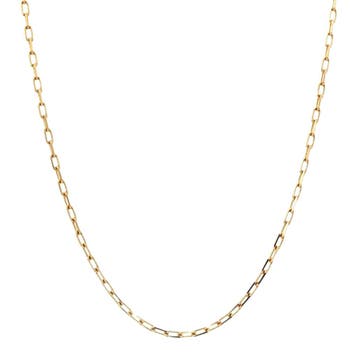 Gouden lengtecollier anker 60 cm 14 karaat, Sieraden, Tassen en Uiterlijk, Kettingen, Verzenden, Zo goed als nieuw, Goud