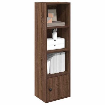 vidaXL Boekenkast 31x24x102 cm bewerkt hout bruin, Verzenden, Nieuw, Overige houtsoorten