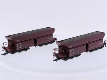 Schaal H0 Roco 76070 2-delige zelflossende wagons Faals 1..., Gelijkstroom, Wagon, Ophalen of Verzenden, Zo goed als nieuw