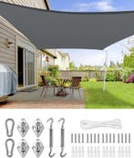 Ademend Zonnedoek Antraciet | 25% Korting, Tuin en Terras, Schaduwdoeken, Ophalen of Verzenden, Nieuw