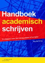 Handboek academisch schrijven 9789046902424 Joy de Jong, Verzenden, Gelezen, Joy de Jong