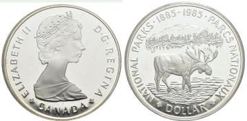 Dollar 1985 Canada Elisabeth Ii 1952-2022, Verzenden