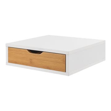 [en.casa] Bureau organizer Vieremä met 1 lade 9x30x31 cm bam, Verzenden, Nieuw in verpakking