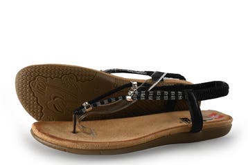 2go Fashion Sandalen in maat 41 Zwart, Kleding | Dames, Verzenden, Zwart, Zo goed als nieuw, 2go Fashion