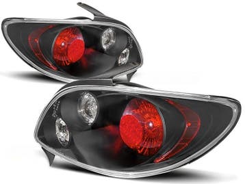 Achterlichten Peugeot 206 Zwart - Retourdeal 58% Korting, Auto-onderdelen, Verlichting, Ophalen of Verzenden, Nieuw, Peugeot