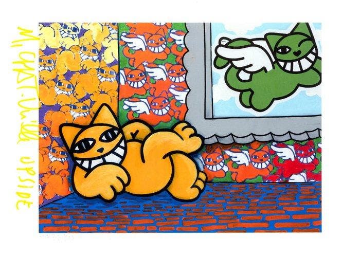M. Chat (Thoma Vuille) (1977) - Ronron, Antiek en Kunst, Kunst | Designobjecten