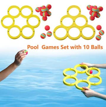 Drijvende Zwembad Spelletjes Set 10 Ballen – Kidsen Volwasse, Verzenden, Nieuw