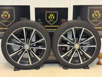 2 stuks 18 inch Mercedes B- CLA Klasse bj.2014 zomerbanden, Auto-onderdelen, Banden en Velgen, 18 inch, Gebruikt, Banden en Velgen