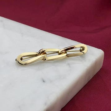 Gouden fantasiebroche, Ophalen of Verzenden, Gebruikt, Overige kleuren, Goud