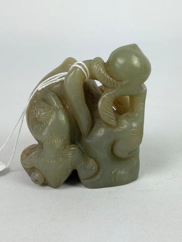 jade sculptuur - jade - China, Antiek en Kunst
