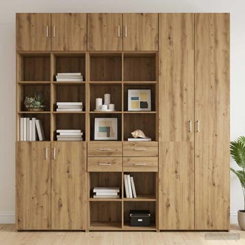 vidaXL Opbergkast met Planken Artisanaal eiken 70 x 42,5 x, Huis en Inrichting, Minder dan 50 cm, Nieuw, Overige houtsoorten, Verzenden