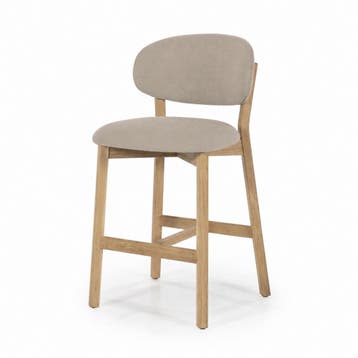 Barstoel Mikky Naturel - Taupe Moon - 96257 - barkruk/sto..., Nieuw, Stof