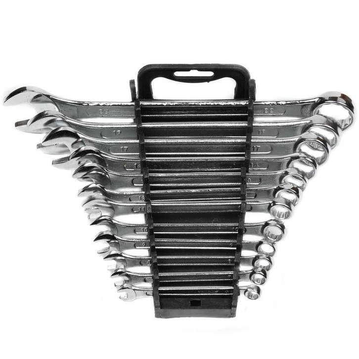 Benson 12-delige ring- en steeksleutelset - 6 tot 22 mm -..., Doe-het-zelf en Verbouw, Gereedschap | Handgereedschap, Nieuw, Ophalen of Verzenden