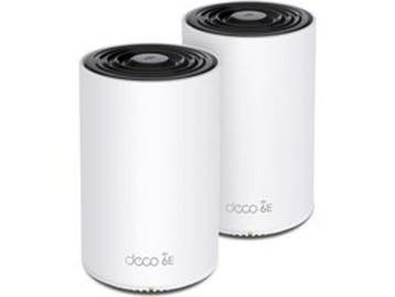 TP-Link Deco XE75 Pro - Wifi 6E Mesh Systeem - Tot 670 m2, Computers en Software, Verzenden, Zo goed als nieuw, TP-Link