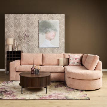 Nieuwe Hoekbank Alma Beige 265x196 cm | Direct Leverbaar + G, Hout, 250 tot 300 cm, Hoekbank, Nieuw