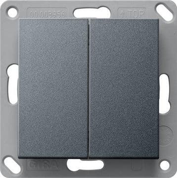 Gira 2-Gang Bluetooth Wandzender Antraciet - 246228, Verzenden, Nieuw, Overige typen