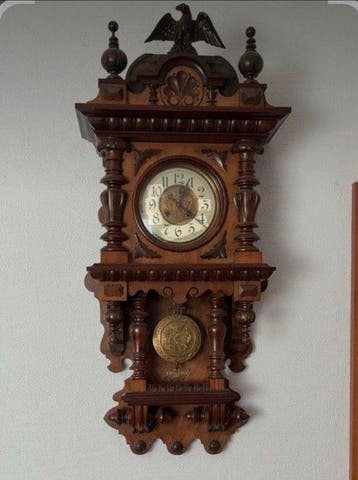 Regulateur, Weense regulateur - kinzle - Hout - 1850-1900 -