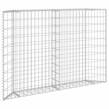 vidaXL Gabion plantenbak trapezium 150x20x100 cm, Verzenden, Minder dan 60 cm, Nieuw, Metaal