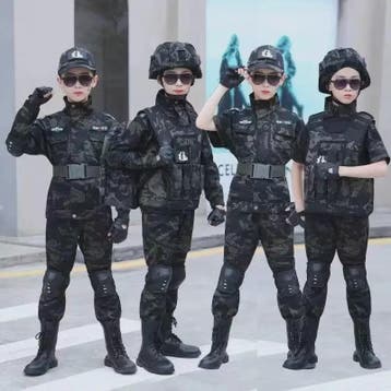 Kinder Special Forces Camouflage Trainingspak - Zwarte Adela, Verzamelen, Verzenden