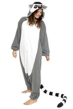 Onesie Lemur Ringstaartmaki Pak L-XL Ringstaartmakipak Kostu, Maat 52/54 (L), Carnaval, Nieuw, Ophalen of Verzenden