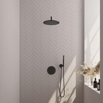 Brauer Black Edition Thermostatische Regendoucheset Inbouw -, Ophalen of Verzenden, Nieuw