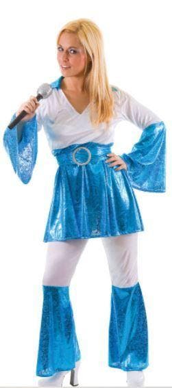 Abba kostuum blauw, Hobby en Vrije tijd, Feestartikelen, Feestartikel, Nieuw, Verzenden