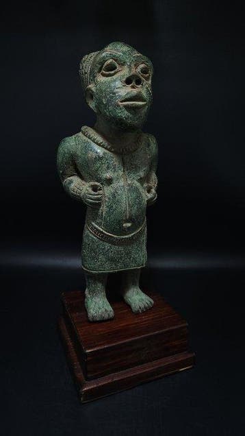 Prachtig dwergbeeldje - bini /edo - Nigeria (Zonder