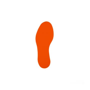 Voetstap voor vloermarkering - Oranje - Vlak -, Verzenden