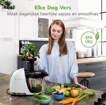 2dekans | KitchenBrothers Slowjuicer - Juicer - Groenten en, Witgoed en Apparatuur, Ophalen of Verzenden, Zo goed als nieuw