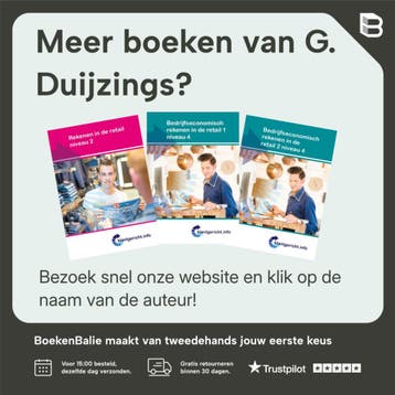 Rekenen in de retail 1 / niveau 3 en 4 / Klantgericht, Verzenden, Gelezen, G. Duijzings