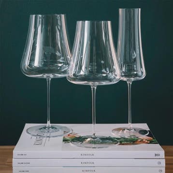 JINYOUJIA 1000ml Handgemaakt Kristallen Wijnglas - Volcano M, Antiek en Kunst, Verzenden