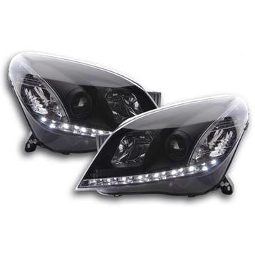 Koplampen Opel Astra H 04-09 D-Lite zwart, Ophalen of Verzenden, Nieuw