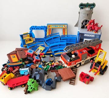 Playmobil - Assorti - Playmobil Mixed lot parts and vehicles