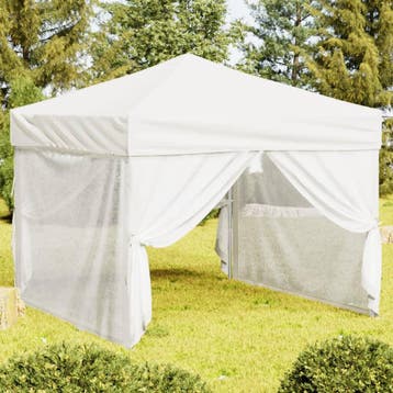 vidaXL Partytent inklapbaar met zijwanden 3x3 m wit, Tuin en Terras, Partytenten, Verzenden, Nieuw, Partytent