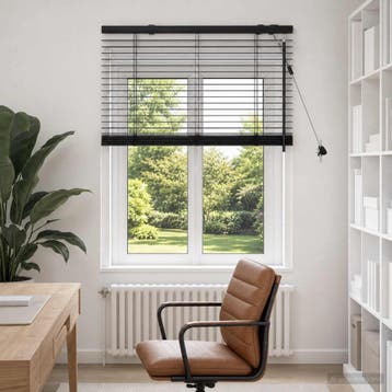 vidaXL Venetiaanse jaloezie Zwart 90 x 130 cm 35 mm, Verzenden, Nieuw, Zwart