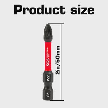 50mm Magnetische Schroefbit Set (10-delig) - S2 Staal - 1/4", Verzenden, Nieuw