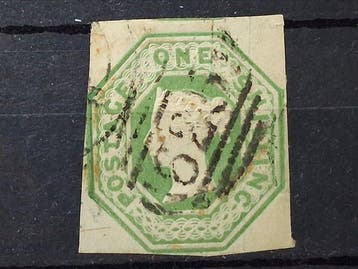Groot-Brittannië 1847 - Queen Victoria, Sg 54, 1s pale, Gestempeld