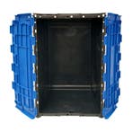 Distributiebak, 710x460x360 mm, zwart, blauw pp, nieuw, Doe-het-zelf en Verbouw, Kratten en Dozen, 40 tot 60 cm, 50 tot 75 cm