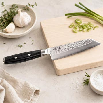 Yaxell Tsuchimon Kiritsuke Koksmes 20 cm – VG10 Staal –, Ophalen of Verzenden, Nieuw, Overige materialen
