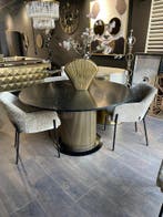 Ronde Eettafel Ironville van Richmond interiors, Huis en Inrichting, Tafels | Eettafels, Overige materialen, Rond, Zo goed als nieuw