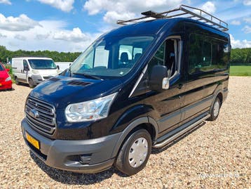 Ford Transit 310 2.2 TDCI L2H2 Dubbele cabine 7 persoons , 1, Euro 5, Stof, Gebruikt, Zwart