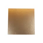 Taartkarton Vierkant Goud/Zwart 20x20cm 50st., Verzenden, Nieuw