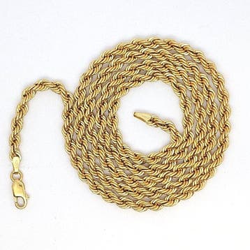 Halsketting - 18 karaat Geel goud, Sieraden, Tassen en Uiterlijk, Nieuw